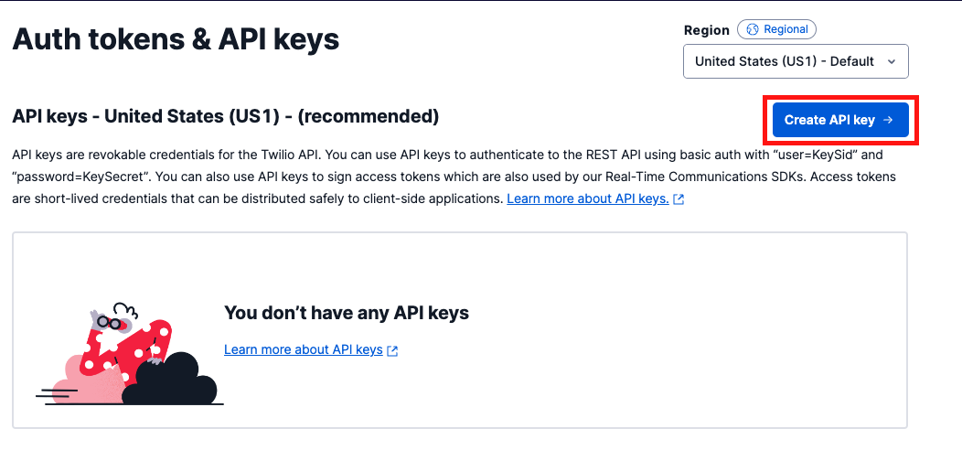 Auth token & API Key